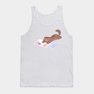 Cat Journaling Bujo Journal Planner Tank Top